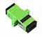 SC/APC to SC/APC Simplex OS2 Single Mode Fiber Optic Adapter Coupler with Flange, Product Specification:Connector Type - SC-SC